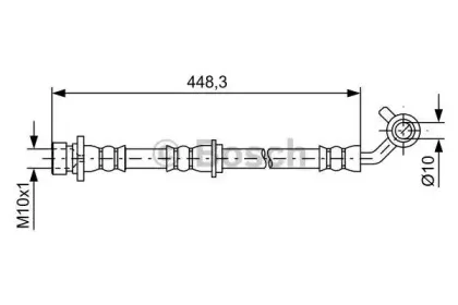 1 987 481 576 BOSCH Тормозной шланг