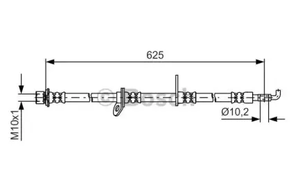 1 987 481 594 BOSCH Тормозной шланг