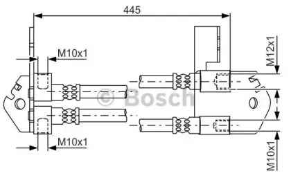 1 987 481 808 BOSCH Тормозной шланг