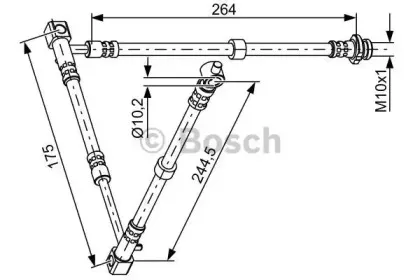1 987 481 836 BOSCH Тормозной шланг