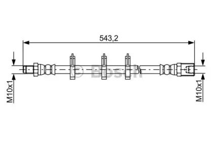 1 987 481 848 BOSCH Тормозной шланг