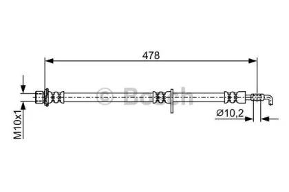 1 987 481 927 BOSCH Тормозной шланг