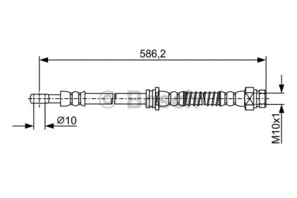 1 987 481 959 BOSCH Тормозной шланг