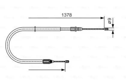 1 987 482 041 BOSCH Трос, стояночная тормозная система