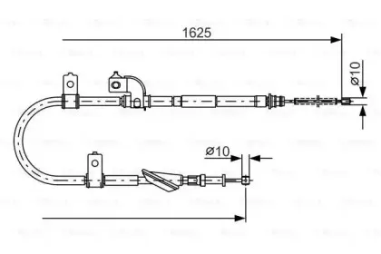 1 987 482 081 BOSCH Трос, стояночная тормозная система