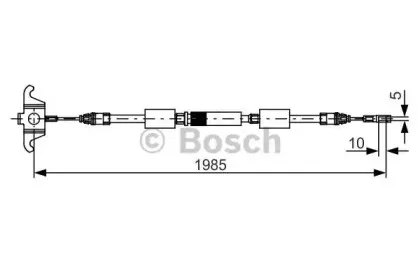 1 987 482 128 BOSCH Трос, стояночная тормозная система