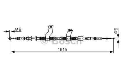 1 987 482 353 BOSCH Трос, стояночная тормозная система