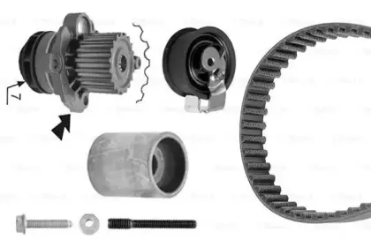 1987946416 BOSCH Водяной насос + комплект зубчатого ремня