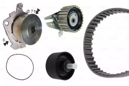 1 987 946 488 BOSCH Водяной насос + комплект зубчатого ремня