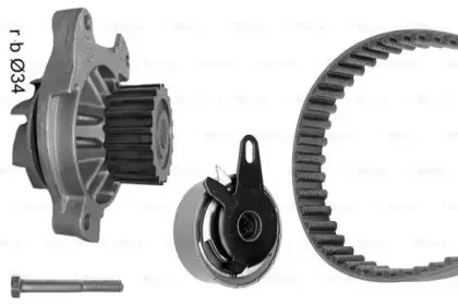 1 987 948 874 BOSCH Водяной насос + комплект зубчатого ремня