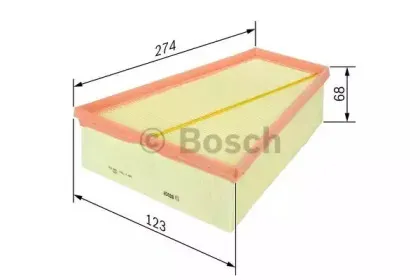 F 026 400 343 BOSCH Воздушный фильтр