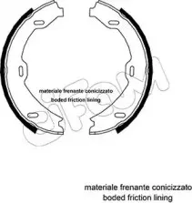 153-241 CIFAM Комплект тормозных колодок, стояночная тормозная система