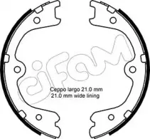 153-297 CIFAM Комплект тормозных колодок, стояночная тормозная система