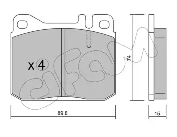 822-011-0 CIFAM Комплект тормозных колодок, дисковый тормоз