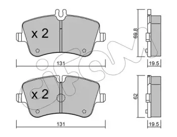 822-342-0 CIFAM Комплект тормозных колодок, дисковый тормоз