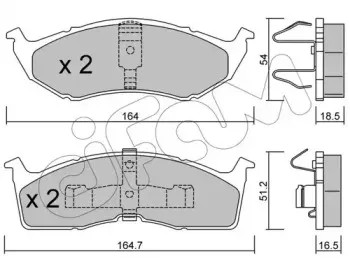 822-356-0 CIFAM Комплект тормозных колодок, дисковый тормоз