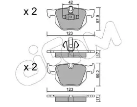 822-643-0 CIFAM Комплект тормозных колодок, дисковый тормоз