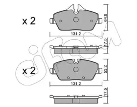 822-664-0 CIFAM Комплект тормозных колодок, дисковый тормоз