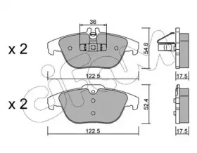 822-666-0 CIFAM Комплект тормозных колодок, дисковый тормоз