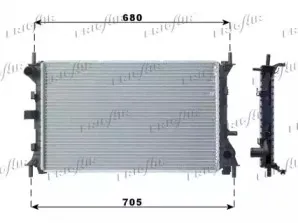 0105.3057 FRIGAIR Радиатор, охлаждение двигателя