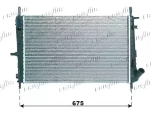 0105.3076 FRIGAIR Радиатор, охлаждение двигателя