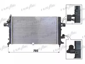 0107.3088 FRIGAIR Радиатор, охлаждение двигателя