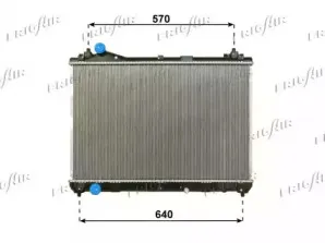 0114.3041 FRIGAIR Радиатор, охлаждение двигателя