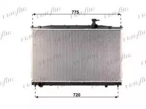 0128.3109 FRIGAIR Радиатор, охлаждение двигателя