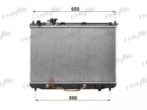 0133.3027 FRIGAIR Радиатор, охлаждение двигателя