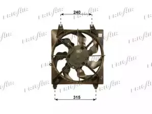 0528.2009 FRIGAIR Вентилятор, охлаждение двигателя