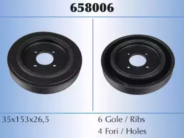 658006 MALÒ Ременный шкив, коленчатый вал