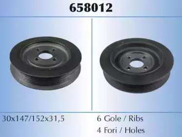 658012 MALÒ Ременный шкив, коленчатый вал