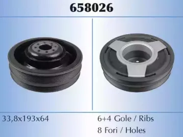 658026 MALÒ Ременный шкив, коленчатый вал