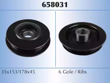 658031 MALÒ Ременный шкив, коленчатый вал