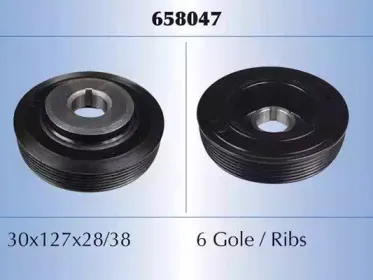 658047 MALÒ Ременный шкив, коленчатый вал