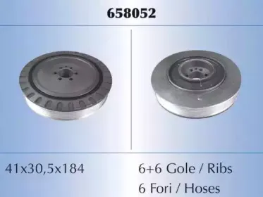 658052 MALÒ Ременный шкив, коленчатый вал