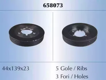 658073 MALÒ Ременный шкив, коленчатый вал