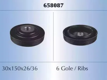 658087 MALÒ Ременный шкив, коленчатый вал