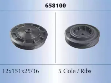 658100 MALÒ Ременный шкив, коленчатый вал