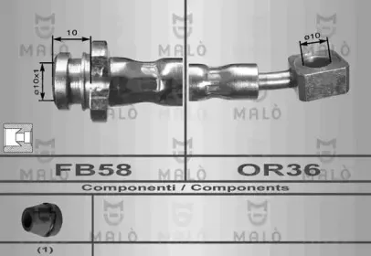 80011 MALÒ Тормозной шланг