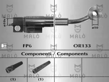 80031 MALÒ Тормозной шланг