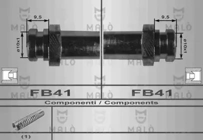 80048 MALÒ Тормозной шланг