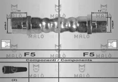 80164 MALÒ Тормозной шланг