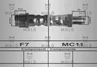 80192 MALÒ Тормозной шланг