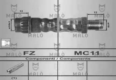80204 MALÒ Тормозной шланг