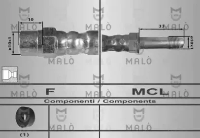 80215 MALÒ Тормозной шланг