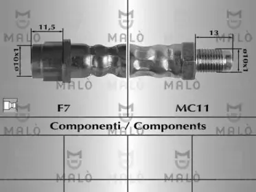 80807 MALÒ Тормозной шланг