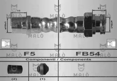 80258 MALÒ Тормозной шланг