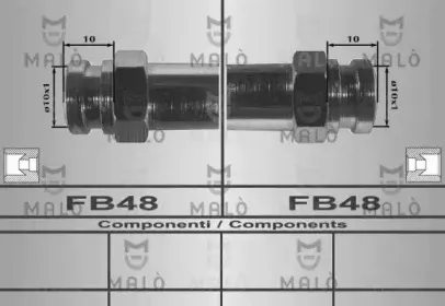 80259 MALÒ Тормозной шланг