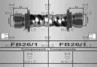 80283 MALÒ Тормозной шланг
